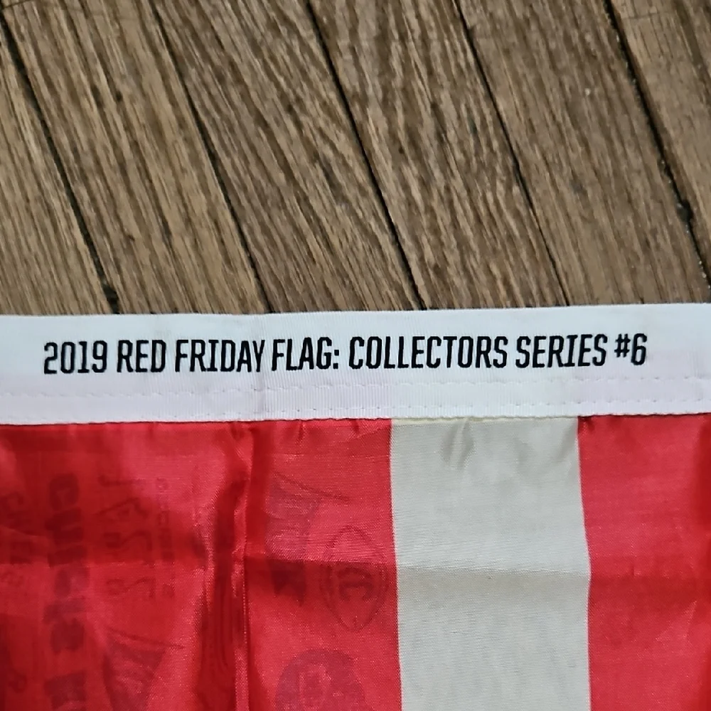 Kansas City Chiefs 60th Anniversary Red Friday Team Flag, released in 2019